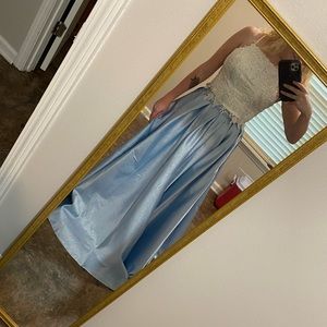 Dave & Johnny 2 piece Baby Blue Prom/ Wedding/ Formal Dress